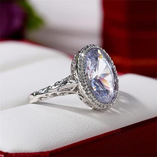 2023 Novo presente de pedra para mulheres anel de jóias engajamento branco anéis de casamento do meio colar de dedo médio para