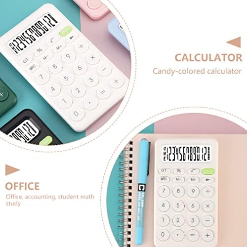 Calculadora de calculadora de desktop digital de nuobesty Candy Color portátil calculadora portátil com 8 dígitos Função de bolso eletrônico LCD de 8 dígitos Calculadora de bolso eletrônico para escolar