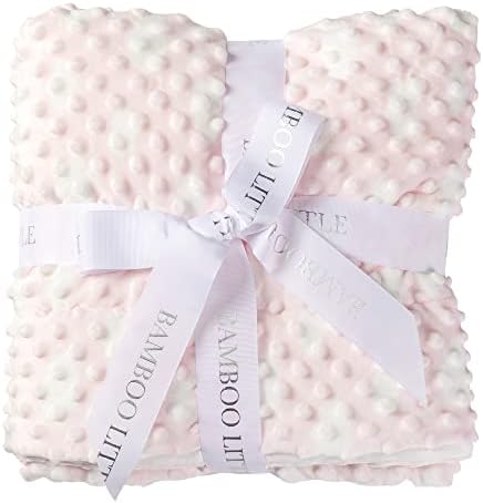 Cobertor de bebê macio macio, nuvem rosa, menino/menina/unissex, 47 x47, chuveiro perfeito e presente de registro