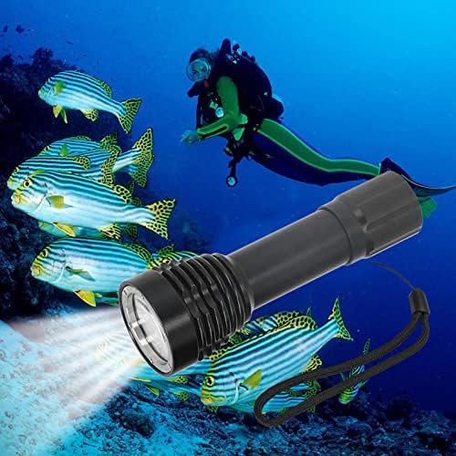 Tocha de mergulho à prova d'água, lanterna de iluminação de mergulho de 2000lm para a luz de preenchimento