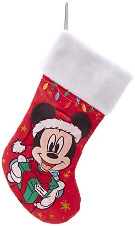 Kurt S. Adler Disney Mickey Mouse com Presents Stocking Christmas 19 polegadas DN7205