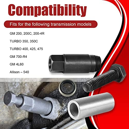 Transmissão Removedor de vedador de transmissão Faixador de instalador para GM Turbo 300 350 400 425 475 700-R4 4L60 Inclui