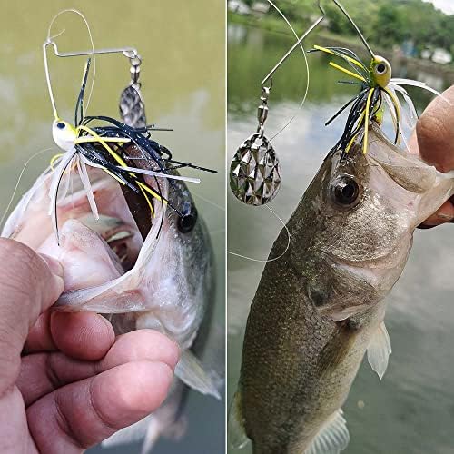 Mini-spinner-iscas para a pesca-luxo-corado-espinnerbait-top-água-lame-espinner-spinner-smallmouth-bass-sol pequeno e-gordura