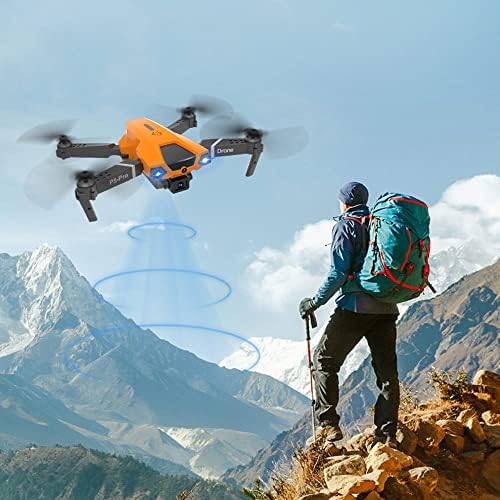 Drone Afeboo com câmera de lista alta para adultos e crianças com controle de voz, selfie de gesto, altitude de altitude, um botão Iniciar, Quadcopter FPV dobrável, presente de brinquedo para meninos meninas