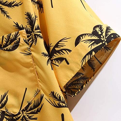 Camisas florais masculas botão de manga curta para baixo camisa