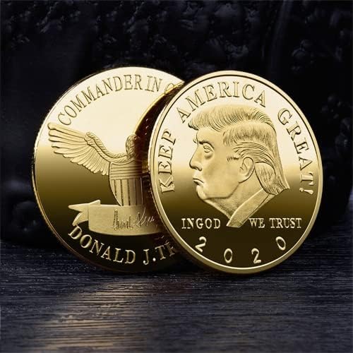 2020 45º Presidencial dos EUA Trump Eleição Eleitoral Duneiro de Ouro Comemorativo Coin Challenge Coin Silver Coness