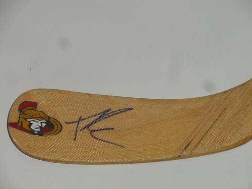 Brady Tkachuk assinou o hóquei Senadores Ottawa autografados - Sticks NHL autografados