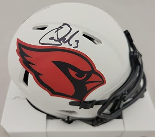 Carson Palmer assinou o Arizona Cardinals Lunar Eclipse Speed ​​Mini Capacete JSA - Mini Capacetes Autografados da NFL