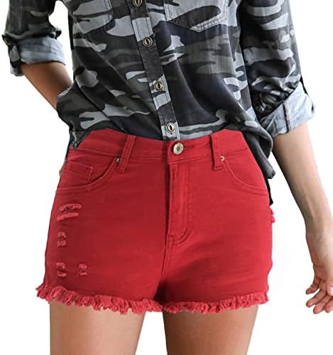 Jean Shorts Womens High Wistist