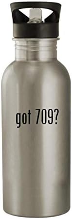 Presentes Knick Knack tem 709? - 20 onças de aço inoxidável garrafa de água, prata