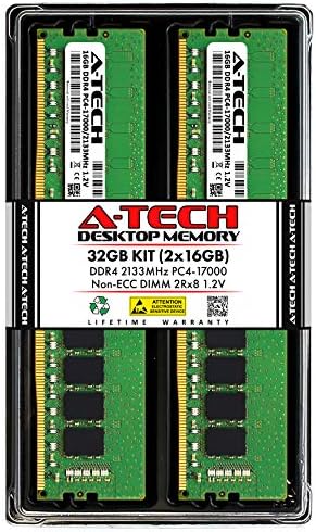 A-Tech 32GB Kit RAM para Acer Aspire TC-780 | DDR4 2133MHz PC4-17000 DIMM 288 pinos não-ECC UDIMM MEMÓRIA