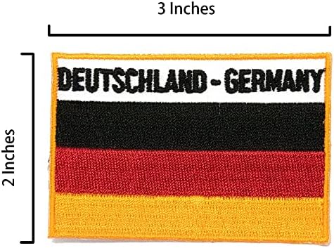 A-One União Européia Patch + Alemanha Patch, bordado de Deutschland, emblema uniforme militar, ferro em apliques de apliques para roupas, colete, jaqueta No.014 + 106