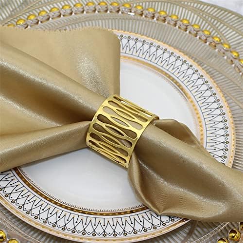 Sdfgh Hotel Dining Table Table Decor Hollow Out Napkin Rings Setrette Fivete para o jantar de festa de Natal