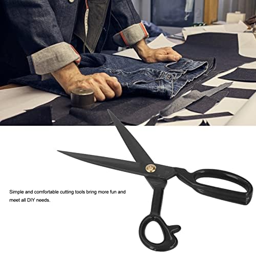 12N Fabric Scissors Profissional, Profissional de High Manganês Manganês Manganês Craft Scissors Caso para Artesanato Bordado Quilting
