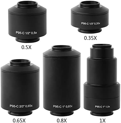 Acessórios para microscópio para adultos crianças 0,35x 0,5x 0,65x 0,8x 1x Microscópio C Adaptador de montagem