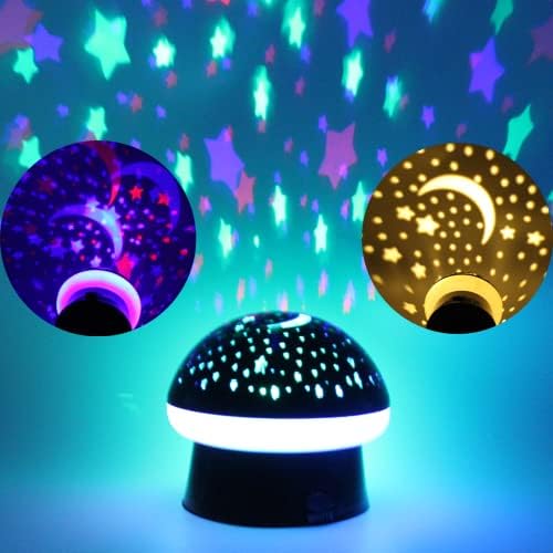 Luzes noturnas do projetor de cogumelos para crianças para decoração de quarto, projector de luz da luz do céu estrelado