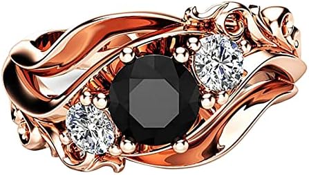 2023 Diamante Ring Personalidade Linha de flores anel de diamante anel de zircão preto anel de damas anel de casal anel de diamante
