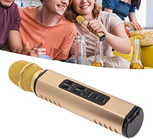 Microfone Bluetooth HEOYZOKI, K6, Microfone portátil sem fio K6 Máquina de alto -falante de microfones para adultos para crianças