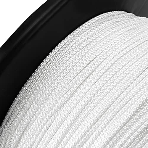 1/8 em x 984 pés de nylon poli corda, 3 mm x 300m corda de poliéster branco, cabo de elevador de corda de nylon para