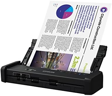 Epson Workforce es-200 color portátil scanner de documentos com ADF para PC e Mac, varredura de folhas e duplex
