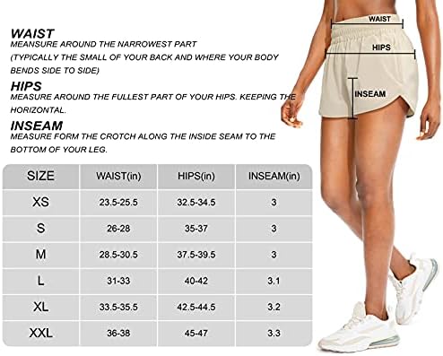 Santiny Women's Running Shorts com bolsos com zíper de alta cintura atlética Shorts de ginástica para mulheres com forro