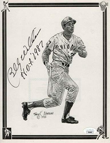 Billy Williams assinou o Autograph 8.5x11 imprimir filhotes laminados Hof 1987 JSA GG68693 - MLB ARTOGRAGEM