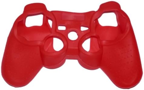 Eforbuddy Silicone Soft Protective Case Caso para Sony PlayStation 3 PS3 Controller, Red