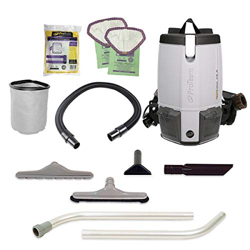 Vacadas de mochilas ProTeam, Proact FS 6 A vácuo comercial de mochila com o kit de ferramentas de filtragem e restaurante de