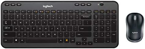 Logitech Wireless Combo MK360-Inclui teclado com 12 teclas programáveis ​​e mouse sem fio, pacote compacto perfeito para viagem, duração da bateria de três anos