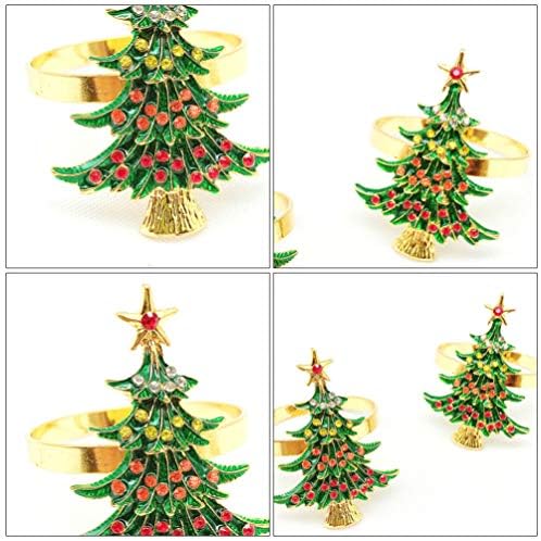 Decoração de natal soMiss Decorações de casamento árvore de natal anéis de guardana