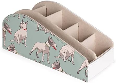 Bull Terrier TV Tits Remote Control Organizer Box Pen Pencil Desk Storage Caddy com 6 compartimento