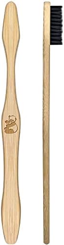 Escova de dentes de bambu de panda de Azeeda