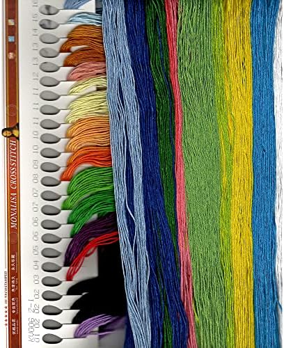 Kit de costura cruzada de fantasia - menina soprando conchas - estampado - tela pré -impressa - gráfico de cores