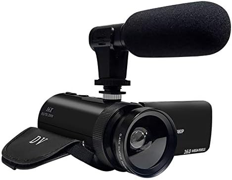 Câmera de DV de vídeo digital HD para YouTube Live Vlogging Recorder Microfone Gift Photography