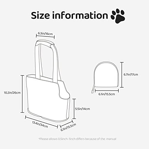 Transportadora de pet de pet-sager de face macia bolsa de mão saco de mão preto-de-fleur-de-lis-lis-ouro portátil pequeno cão/gato bolsa