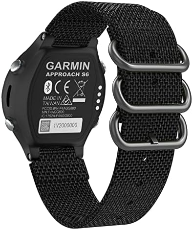 Gummmy 15mm Sport Nylon Watchband Band Strap for Garmin Approach S6 Smart Watch for Garmin Forerunner 735XT/220/230/335/620/630