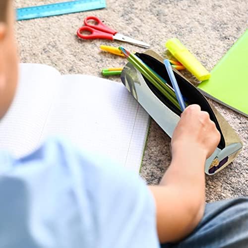 Laiyuhua colorida lápis Case à prova d'água Bolsa de caneta Oxford com zíper de metal compacto Bolsa de papelaria portátil Caixa multifuncional prática para Escritório da Escola Praia de Abacaple