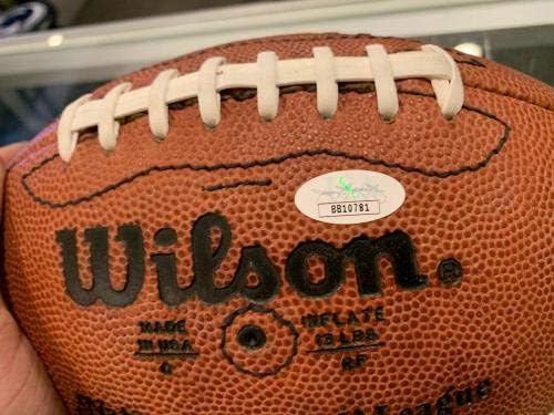 Johnny Unitas 19 Baltimore Colts assinou a NFL Football JSA PB - Bolsas de futebol autografadas
