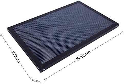 Tabela de favo de mel, 400x600mm/16x24inch faneycomb plataforma de mesa de mesa para a laser CO2 Máquina de corte de gravador, acessórios de gravador a laser, corte de borda lisa