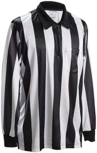 Adams USA Smitty FBS118 Oficiais de futebol de 2 polegadas Warp malha de manga comprida camisa