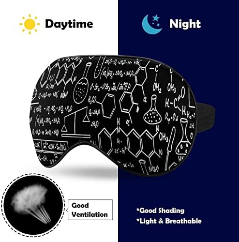 Abstract Chemistry Science Soft Eye Máscara Effeição de máscara do sono conforto