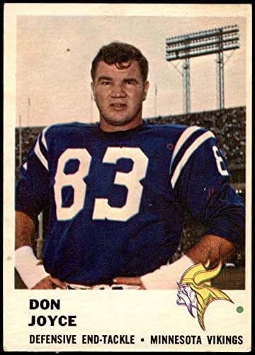 1961 Fleer 132 Don Joyce Minnesota Vikings VG/Ex Vikings Tulane