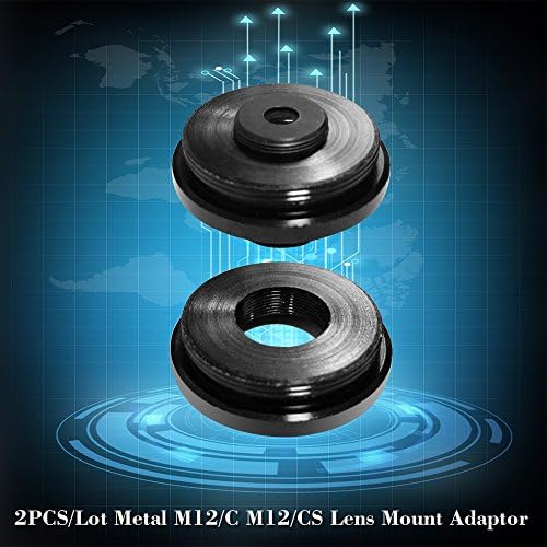 Huiop 2pcs/lote metal m12/c m12/cs Adaptador de montagem Adaptador de zinco liga M12 para CS ou C Ring do conversor do adaptador de montagem para câmera CCTV, M12 CS