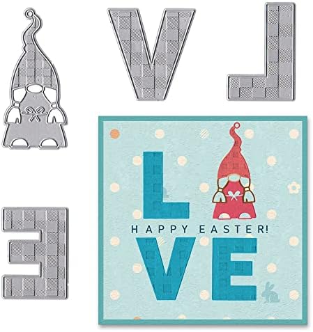 Palavras de amor do Dia dos Namorados Estrivaux Palavras de Die Cuts Para fazer cartas, Valentines Gnome Cutting Dies