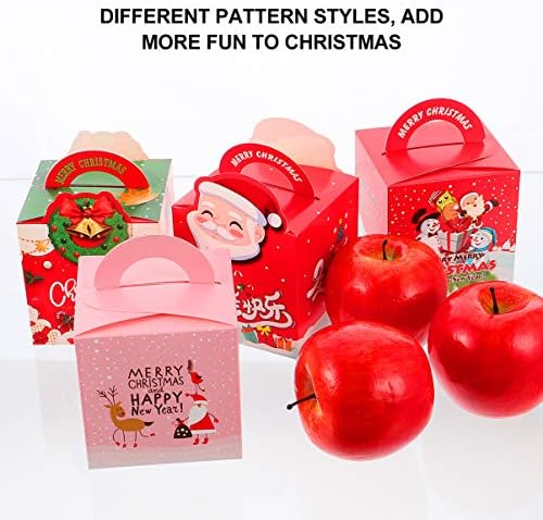 Tendycoco Goodie Boxes 40pcs Candy Candy Caixa de Candas de Natal Funnamente Caixas de Trelas de Véspera de Natal para Favorias de Festas de Favorias