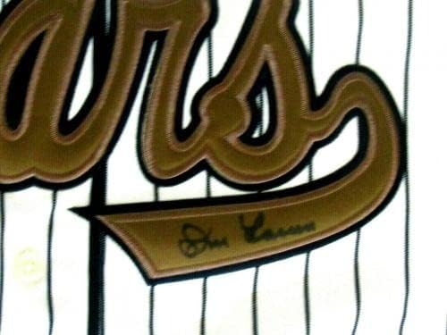 Don Larsen 1955 Denver Bears Yankees assinou a qualidade automática Russell Jersey JSA - camisas MLB autografadas