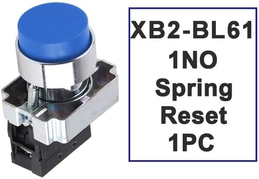 1pc 22mm XB2-BL31 XB2-BL21 BL42 BL51 1NO/1NC CONTATO PLUSTENDENT estendido interruptor Momentário Botão de auto-retenção para Green