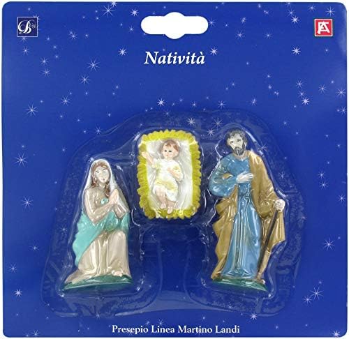 Ferrari & Arrighetti Nativity Scene Set: Holy Family - Martino Landi Collection - 9cm / 3.54in Line