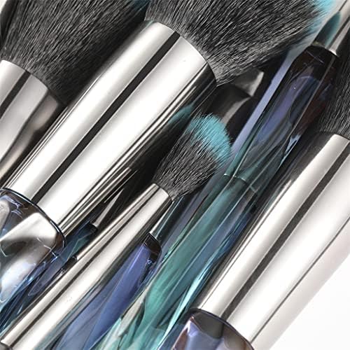 Smljlq 10 peças Magiz de maquiagem Profissional Conjunto de cosméticos Bush Bush Brush Eye Shadow Brow Makeup Brush Definir
