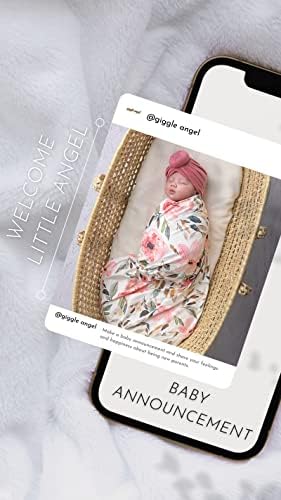 Giggle Angel Baby recebendo cobertor Swaddle Blanket Infant Wrap Set